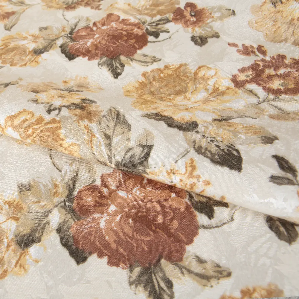 Ткань «Печать маки», 150 см, цветы, цвет коричневый ТОРГОВЫЙ ДОМ ТЕКСТИЛЬ STLM-2189088