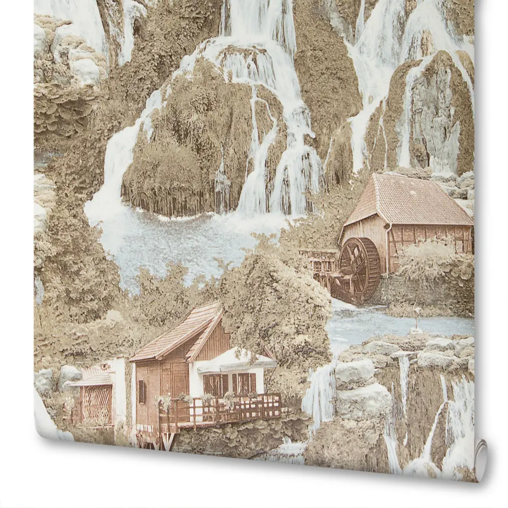 Обои виниловые 0.53х10 м альпы цвет бежевый 207 01 Santreyd STLM-2212000