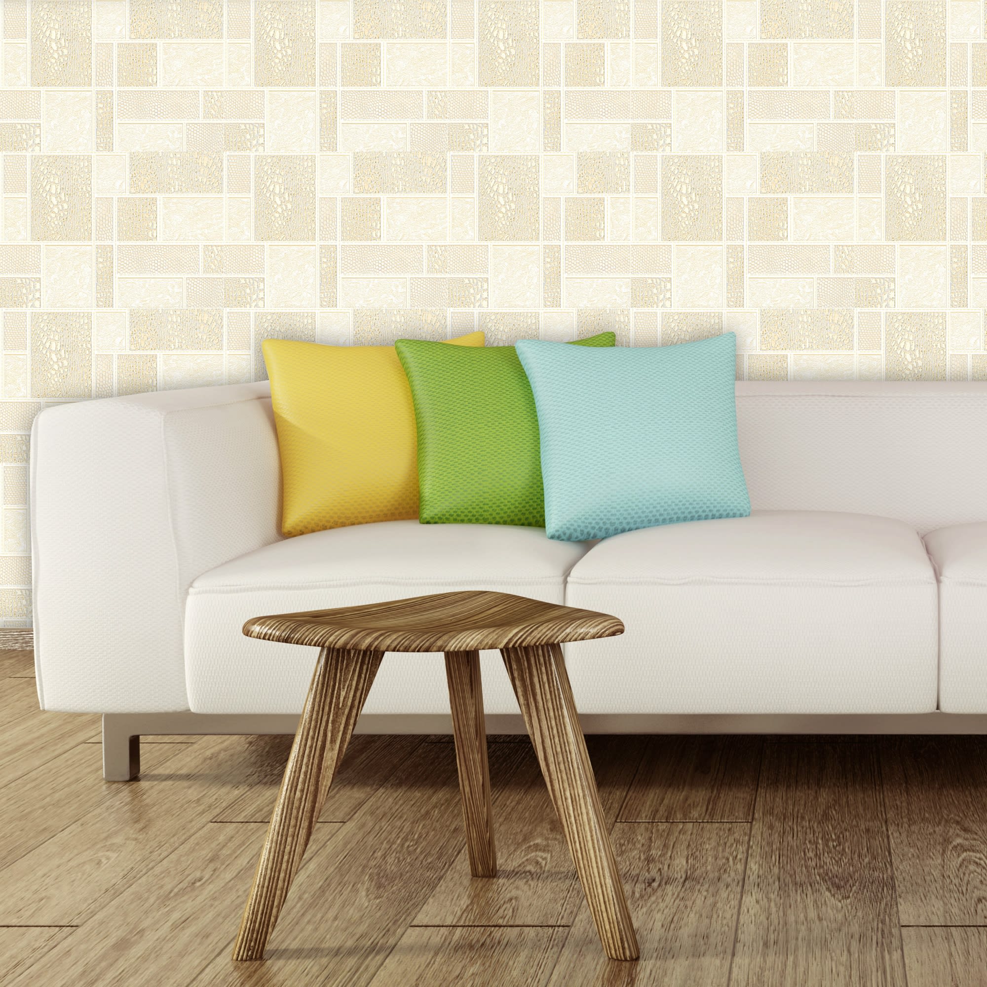 14127336 Обои виниловые кремовые 0.53 м 0628/1 Сафари Santreyd  - Вид №2