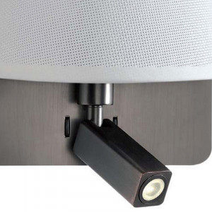 066138 Бра с ридером 5230 белое Mantra Bahia