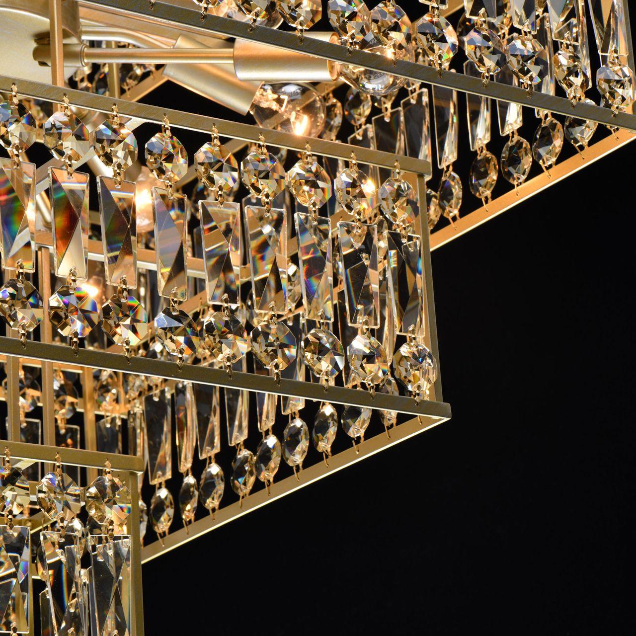 Подвесная люстра MW-Light Монарх 121012416 MW-LIGHT ДИЗАЙНЕРСКИЕ, МОНАРХ 278898 Золотой  - Вид №3