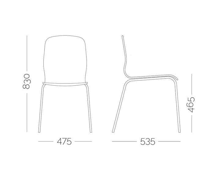 Стул из инженерного пластика PF Stile ARCH-00122323 - Вид №8