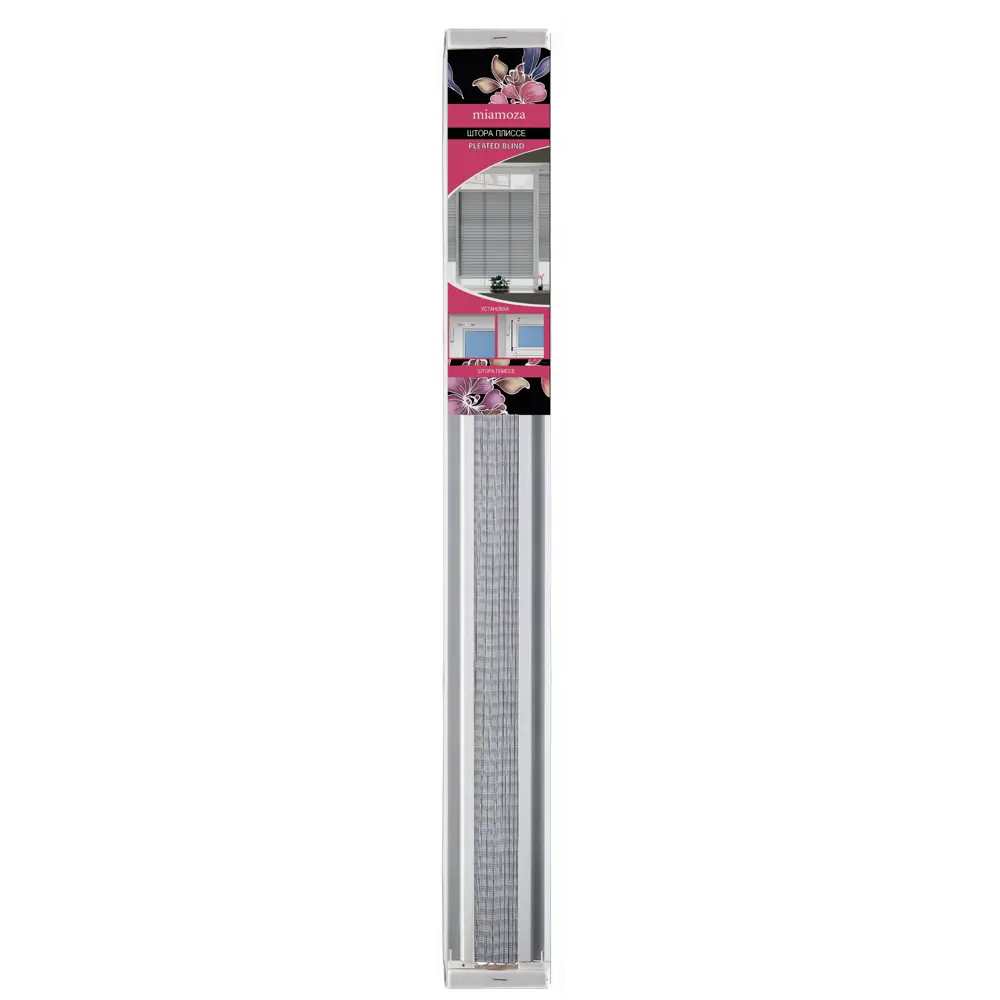 Штора плиссе 73x170 см жаккард серая Santreyd STLM-2047679 - Вид №7