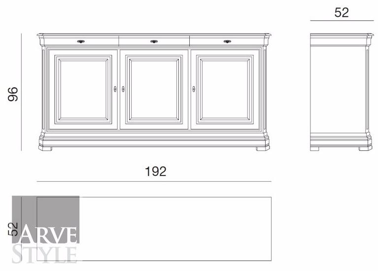 Arvestyle Буфет из массива дерева с распашными дверцами Amalfi sun-id-1439636 - Вид №4