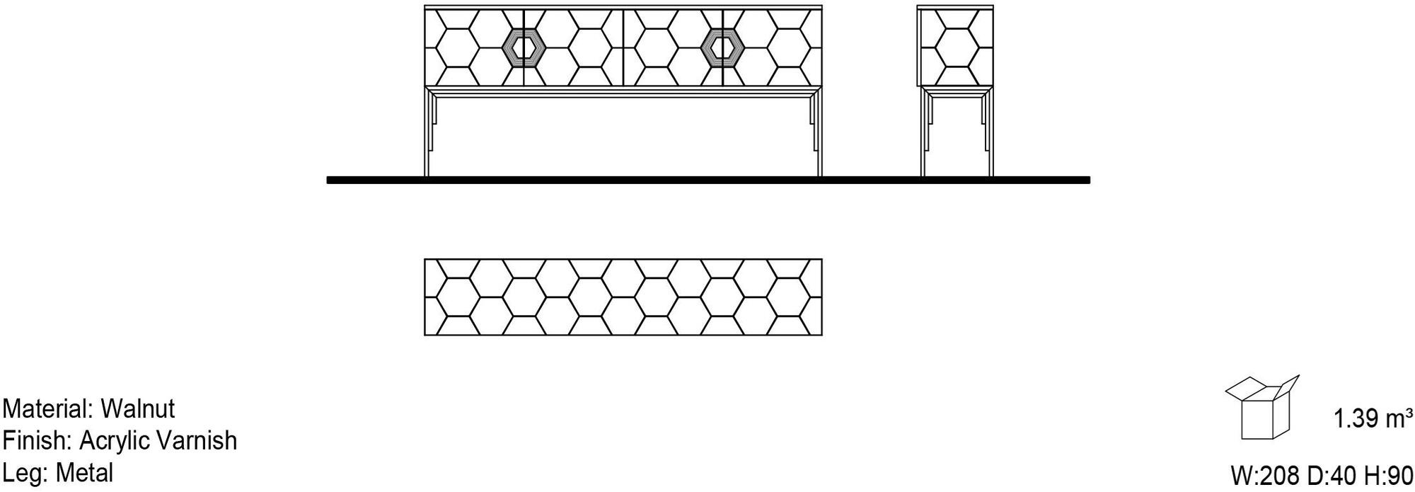 Mobi Комод деревянный с распашными дверцами sun-id-1364738 - Вид №5