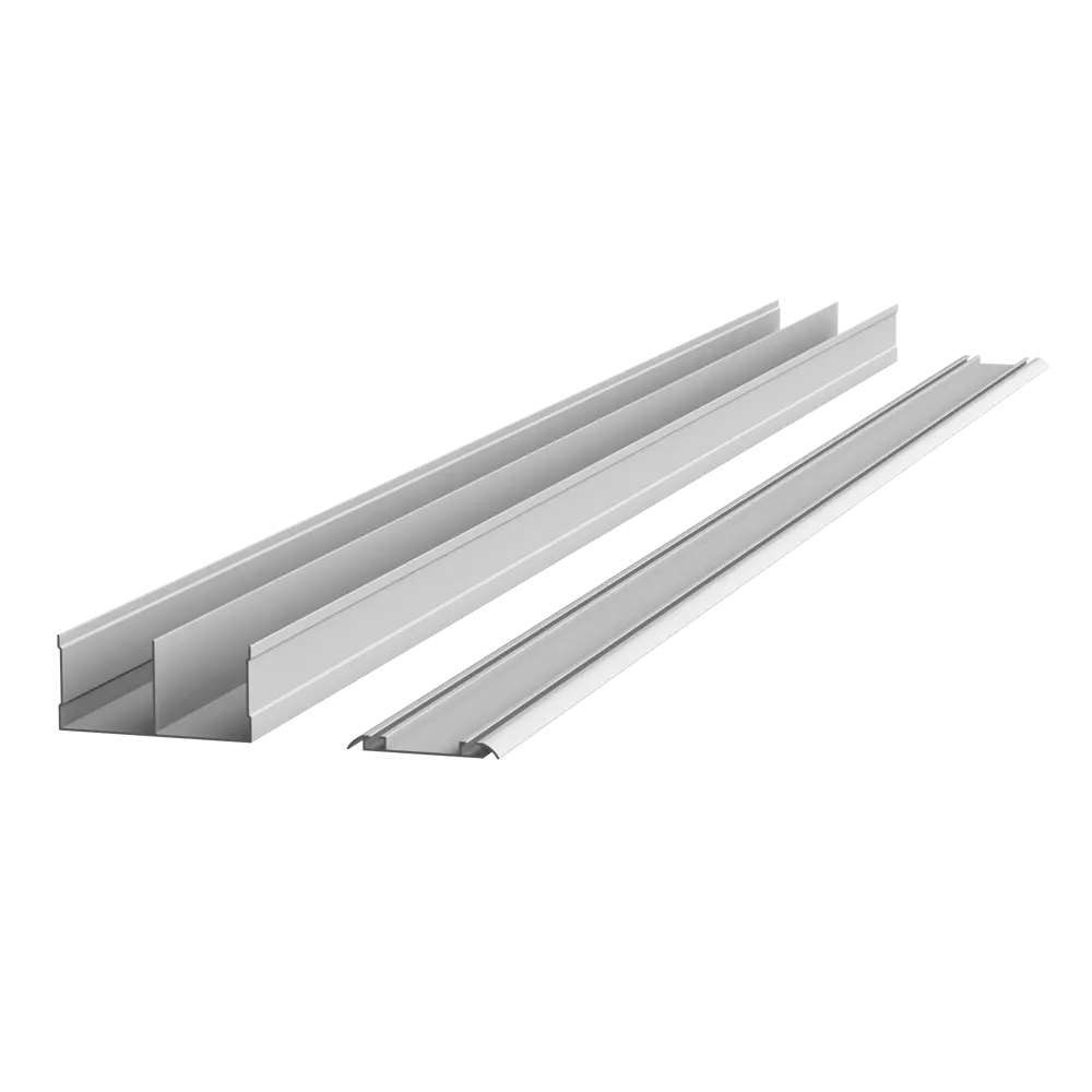 Дверь-купе KONSENSA 244.5x90.4 см с зеркалом профиль матовое серебро STLM-2173851 - Вид №5