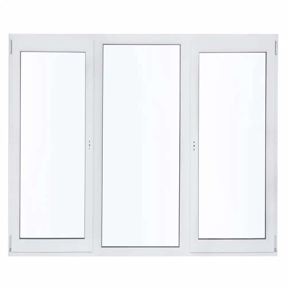 Окно пластиковое ПВХ Deceuninck трехстворчатое 1440x1750 мм (ВxШ) двухкамерный стеклопакет белый/белый STLM-2044421 - Вид №1