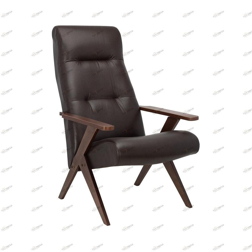 Кресло с деревянными подлокотниками орех Leset Tinto Vegas Lite Amber IMPEX ДИЗАЙНЕРСКИЕ 00-3967041 Коричневый 
