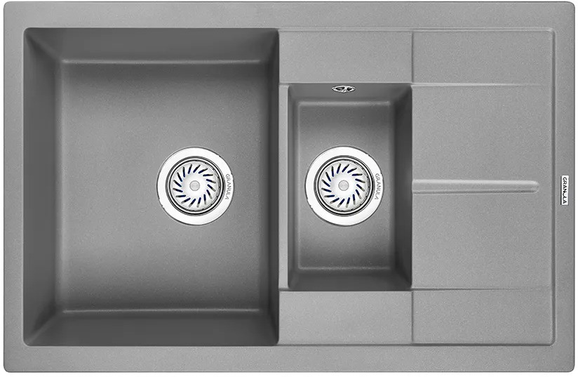 7802, АЛЮМИНИУМ, кухонная мойка, кварц