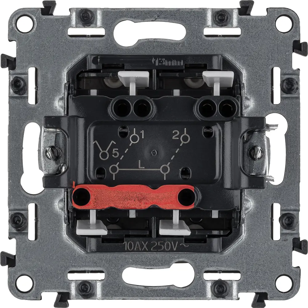 Выключатель встраиваемый Valena ALLURE 2 клавиши 10А 250В с лицевой панелью цвет слоновая кость legrand VALENA LIFE/ALLURE STLM-2035976 - Вид №2