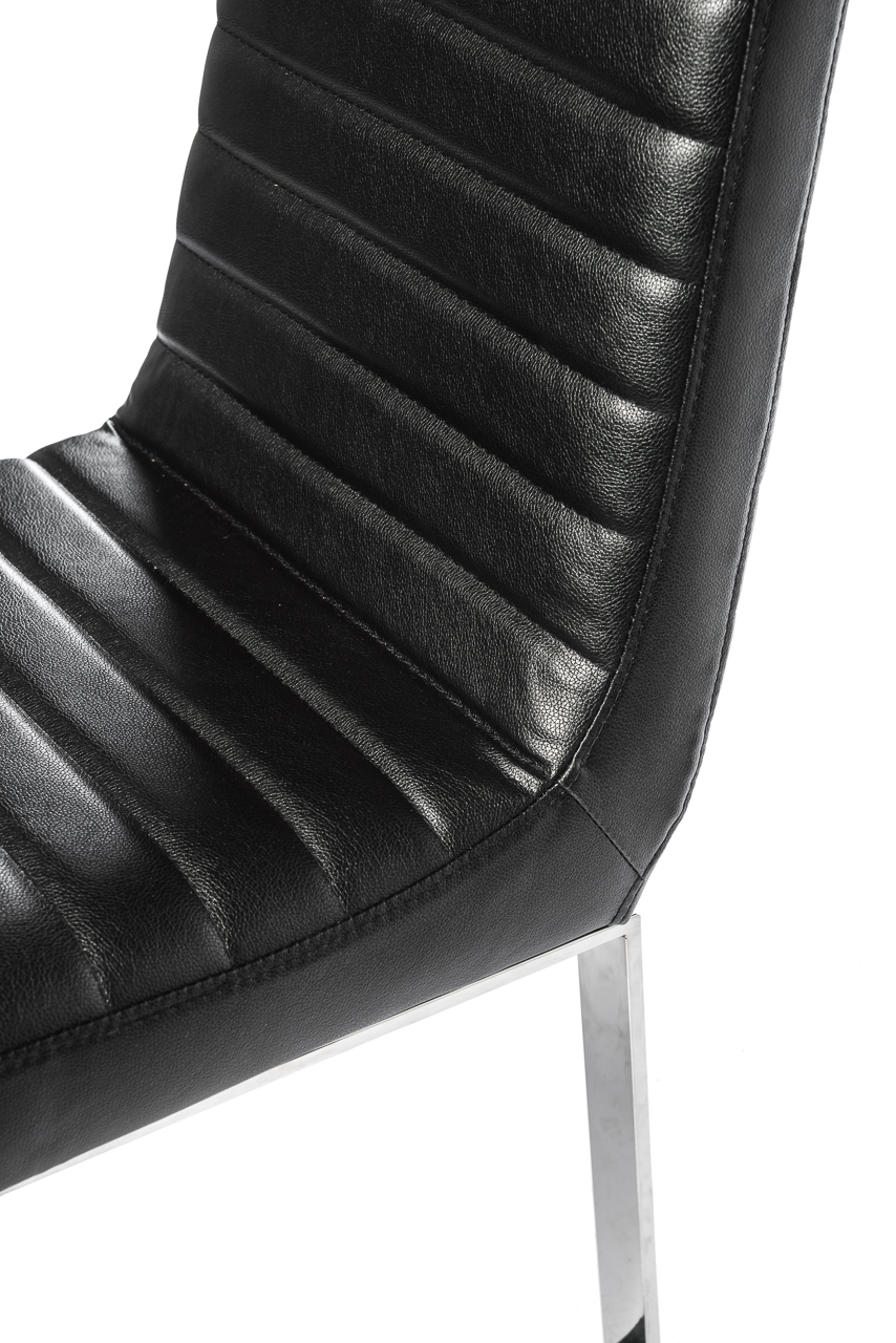 Стул черный с металлическими ножками Almohada ДОМАШНЯЯ ОБСТАНОВКА ALMOHADA 045149 Черный Santreyd  - Вид №3