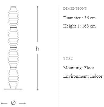Выдувное стекло светодиодный торшер Italamp Grand Collier ARCH-00026873 - Вид №2