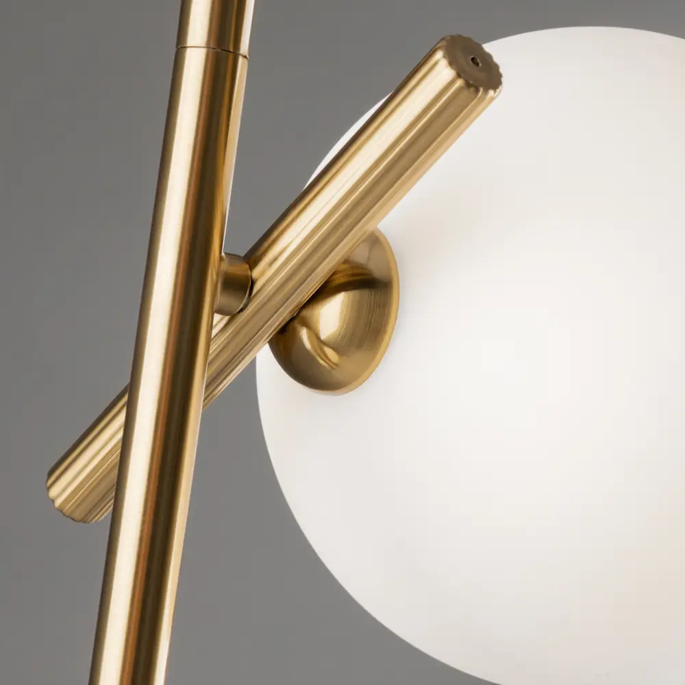 Freya Blossom - подвесной светильник с двумя стеклянными шарами в латунном исполнении 89389955 STLM-1564402 - Вид №9