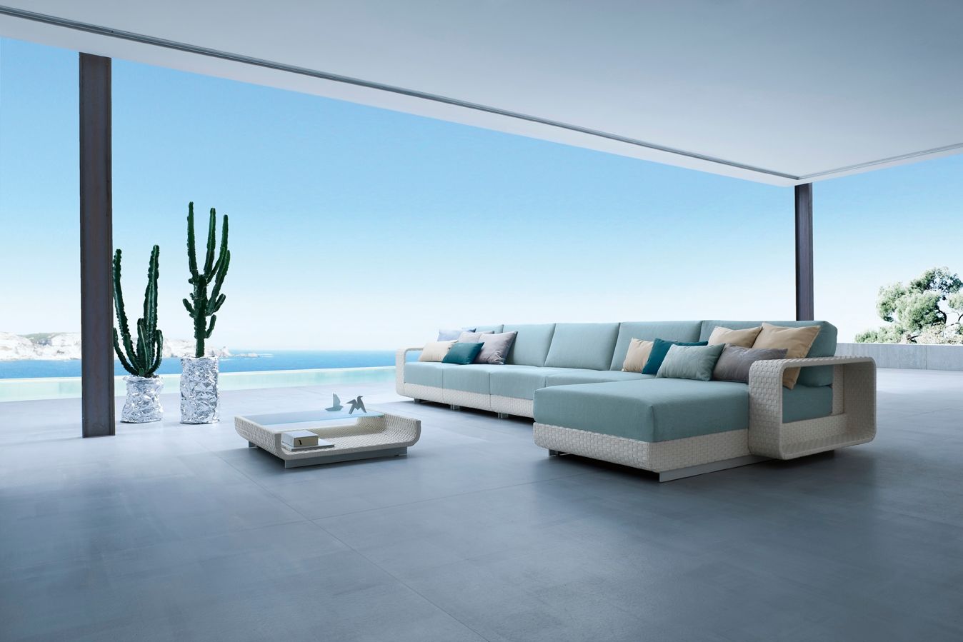 Алюминиевый модульный садовый диван Roberti Hamptons ARCH-00060747 - Вид №4