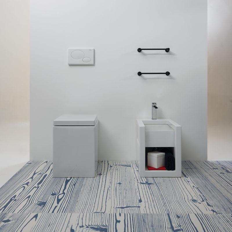 BXWC012 Напольный унитаз приставной GSG CERAMIC BOX - Вид №1