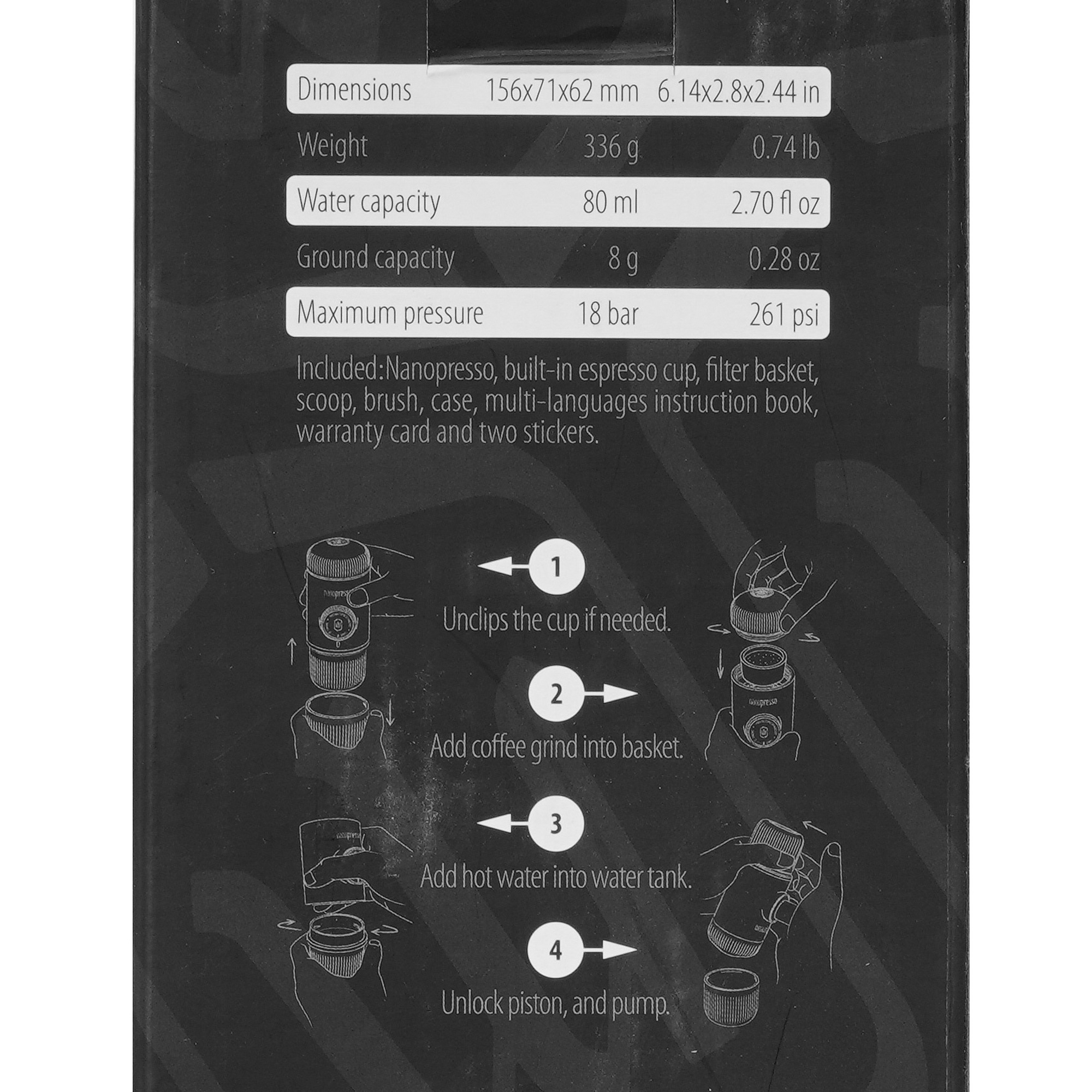 9004332 Кофемашина капсульная WACACO Nanopresso WCCLVRD красный STDN-0036109 - Вид №7