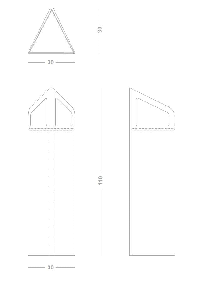 Стальная стойка для мусора / зонт Viscio Urban Design VERSA V1 ARCH-00126083 - Вид №2