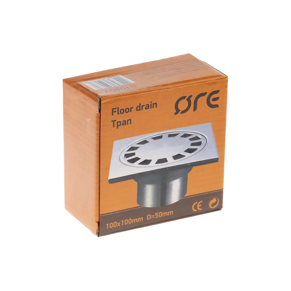 Трап для душа Ore D1050V универсальный затвор 100x100 мм цинк STLM-2168493 - Вид №4