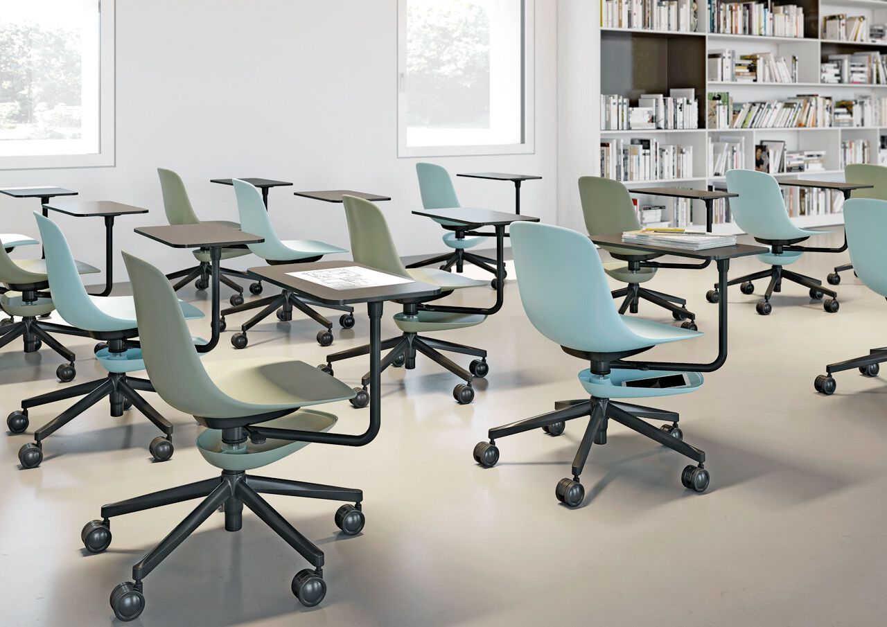 5-спицевое кресло для конференций из полипропилена с колесами Infiniti Pure Loop Mono ARCH-00036876 - Вид №4