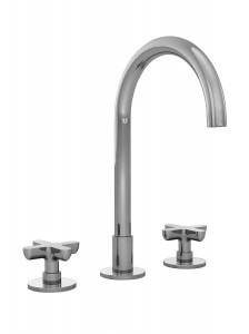 R007  Смеситель для раковины на 3 отверстиявылет 16 см ручки ограничитель потока воды до 5 л/мин при 3 бар картридж керамический 90° подводка донный клапан нажимного типа Fantini Rubinetti ICONA CLASSIC