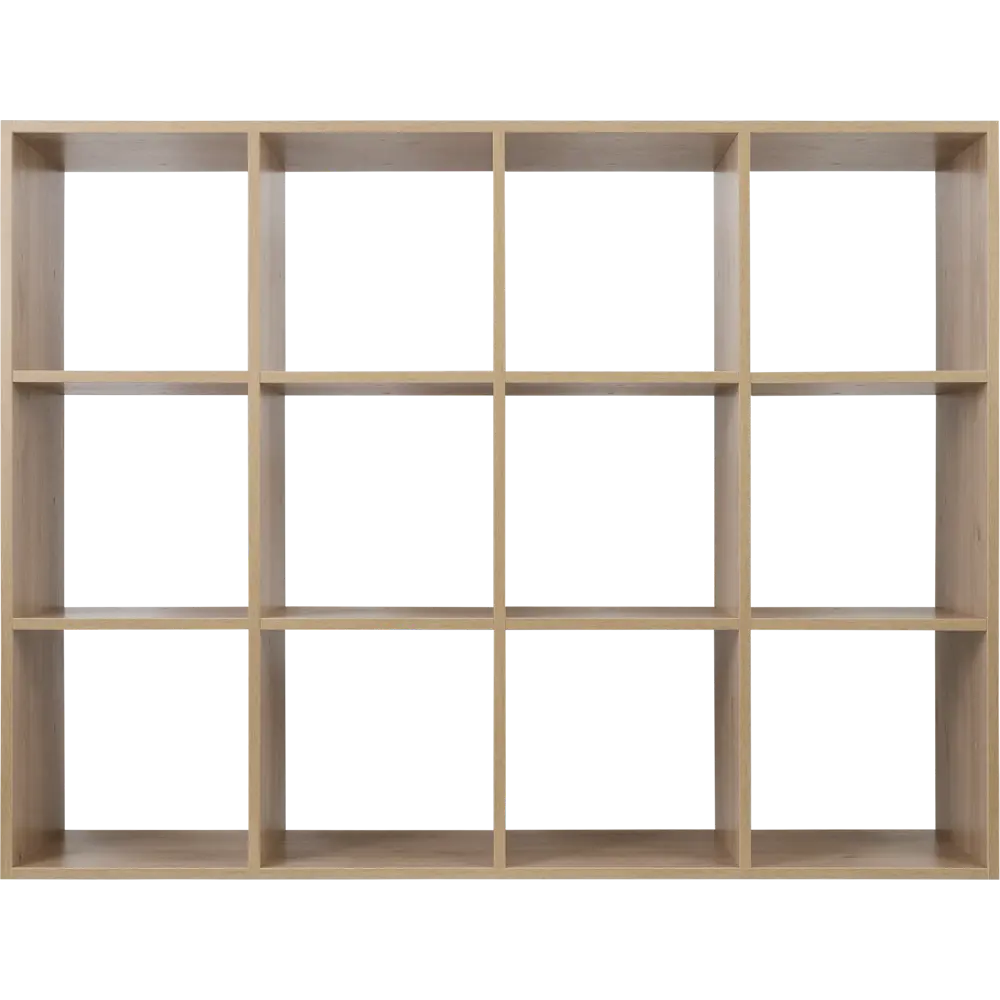 Стеллаж КУБ 12 секций 105х139х32 см ЛДСП цвет дуб Santreyd STLM-2199118 - Вид №1