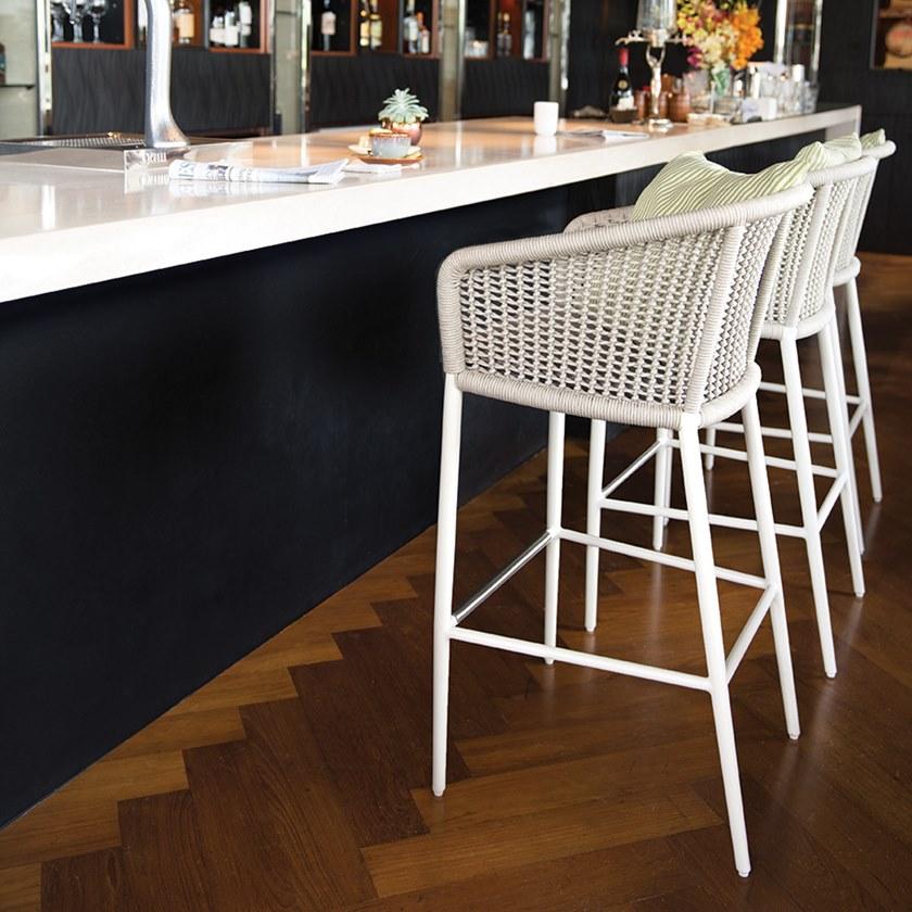 JANUS et Cie Барный стул из морской веревки с подлокотниками Knot sun-id-1415298 - Вид №11