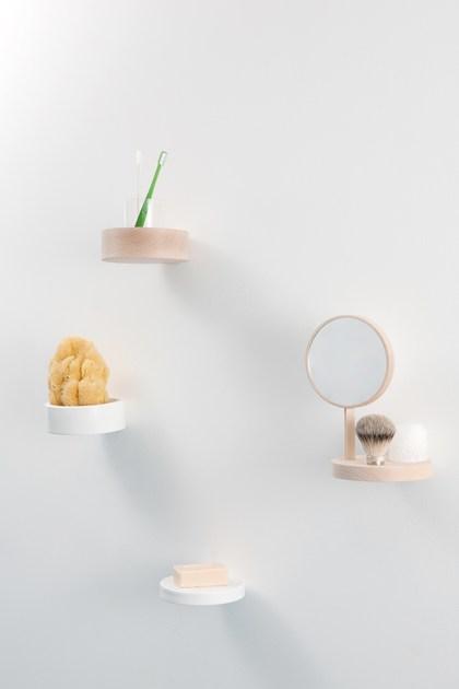 Moustache Зеркало / полка из бука sun-id-1396990 - Вид №5