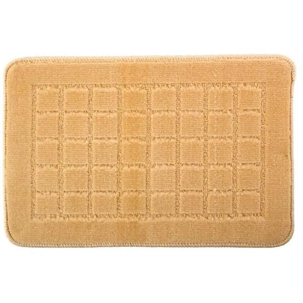 Коврик для ванной комнаты «Квадро» 40х60 см бежевый Santreyd ATM-1100 STLM-2103253