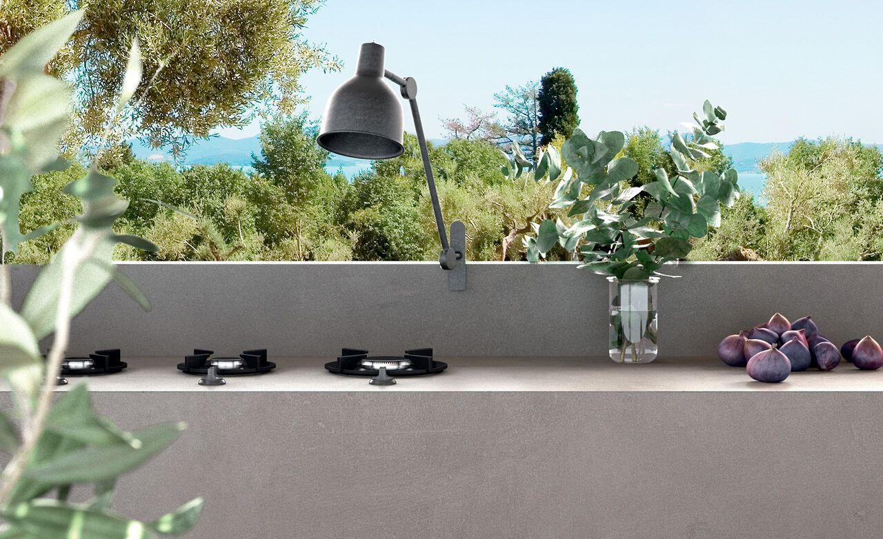 Кухонный топ из керамогранита с цементным эффектом CERAMICA FONDOVALLE MYTOP ARCH-00008874 - Вид №1