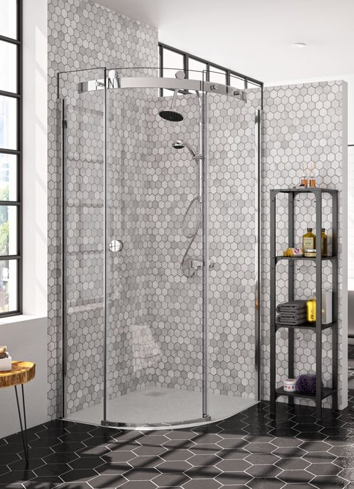 Душевой уголок MS103221C L или R Merlyn 10 Series Хромированный 