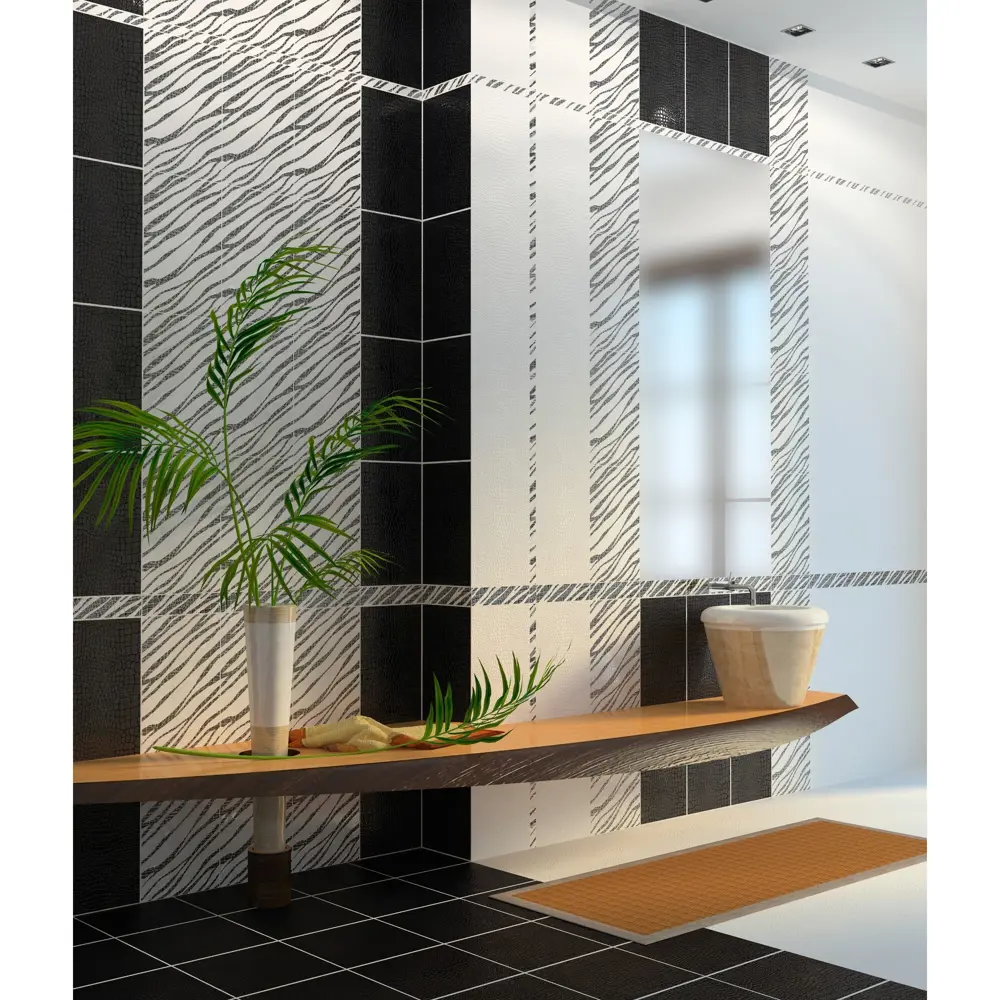 Плитка настенная Golden Tile Кайман 25x40 см 1.6 м² цвет белый 82958355 STLM-2185995 - Вид №3