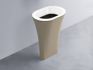 AMLA65-BL+AMPILO-LV+AMCOLO-AV Раковина Amedeo Ovale отдельностоящая cielo Enjoy + Amedeo