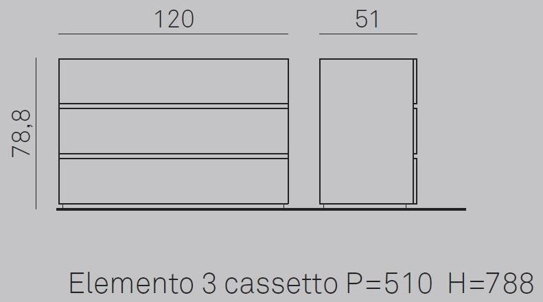 Gruppo Tomasella Лакированный комод со встроенными ручками Replay sun-id-1480996 - Вид №3