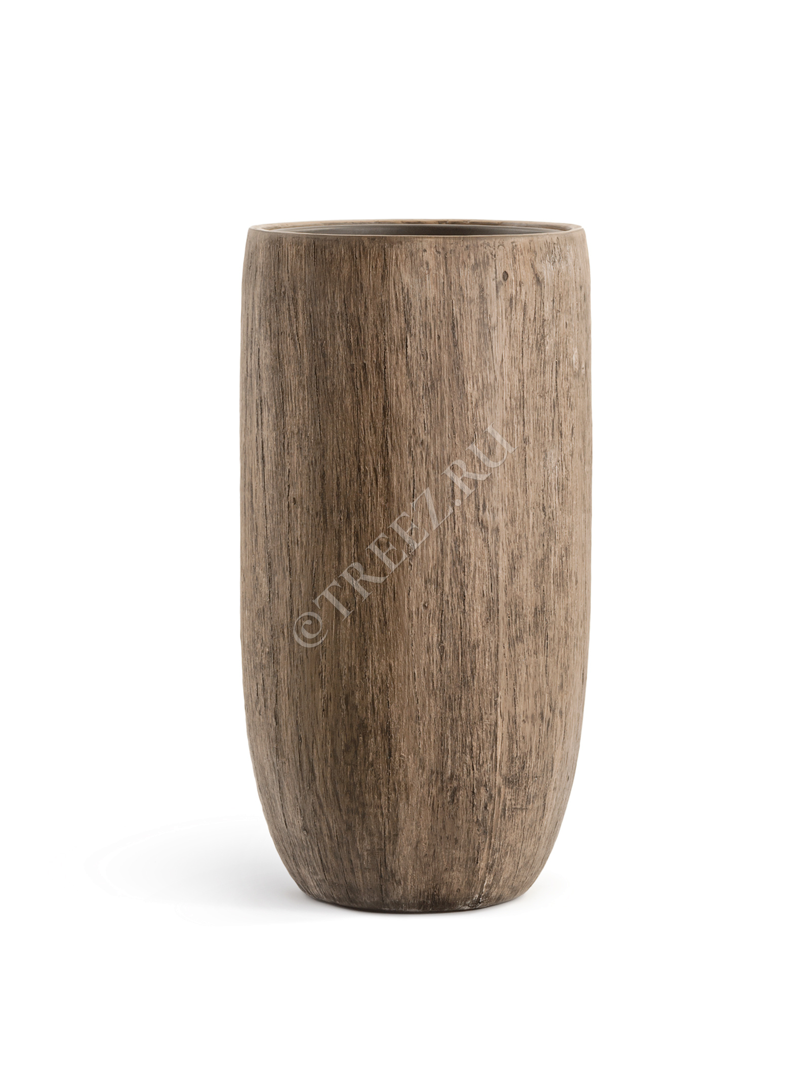 41.3317-03-011-WB-80 Кашпо  Effectory - серия Wood - Высокий округлый конус - Светлый дуб Цветочная коллекция  - Вид №2