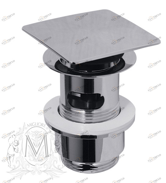 Донный клапан MIGLIORE с переливом ML.RIC-10.123.CR, 'клик-клак', хром 