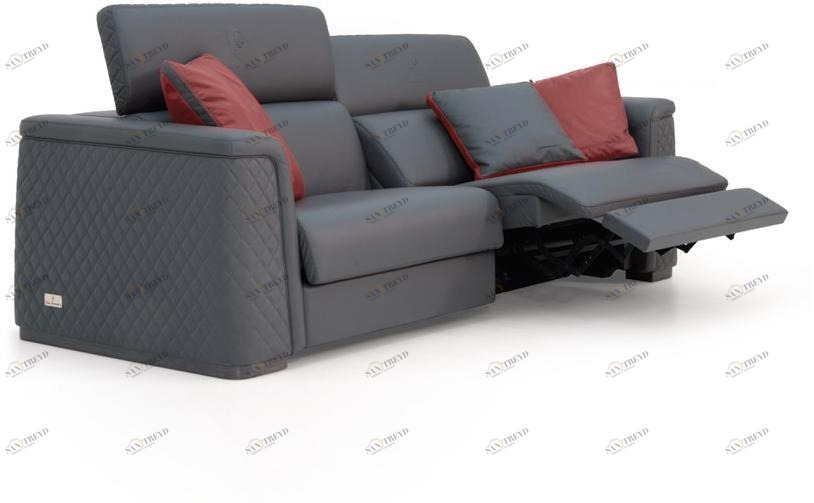 Tonino Lamborghini Casa Кожаный диван-кресло с шезлонгом Park avenue sun-id-1408168