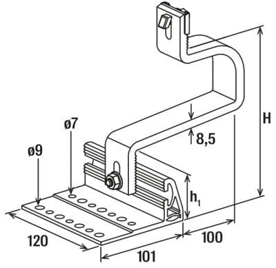 Система крепления алюминиевой черепицы FISCHER Fischer RH VB AL/RH HB AL ARCH-00070814 - Вид №6
