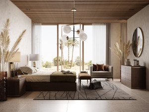 Льняное кресло с подлокотниками