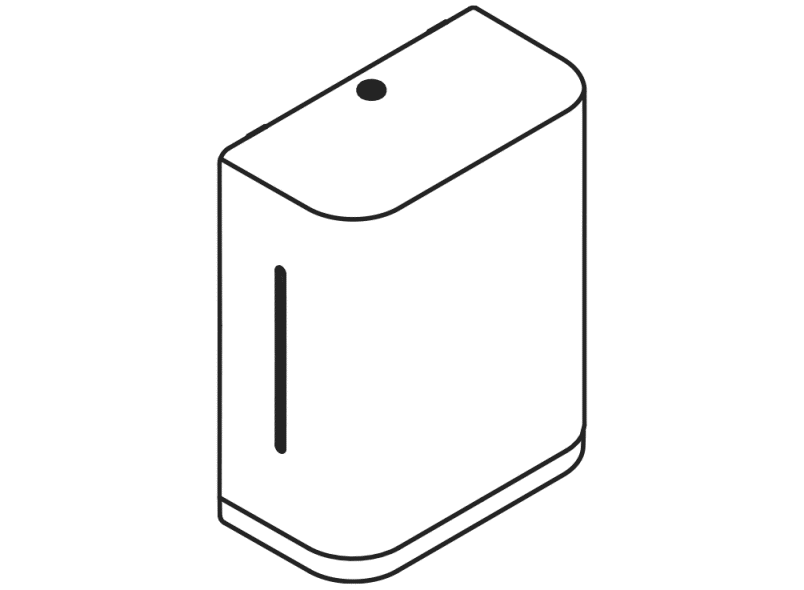 477.06B60198 диспенсер для бумажных полотенец HEWI Neuheiten SAN  - Вид №6