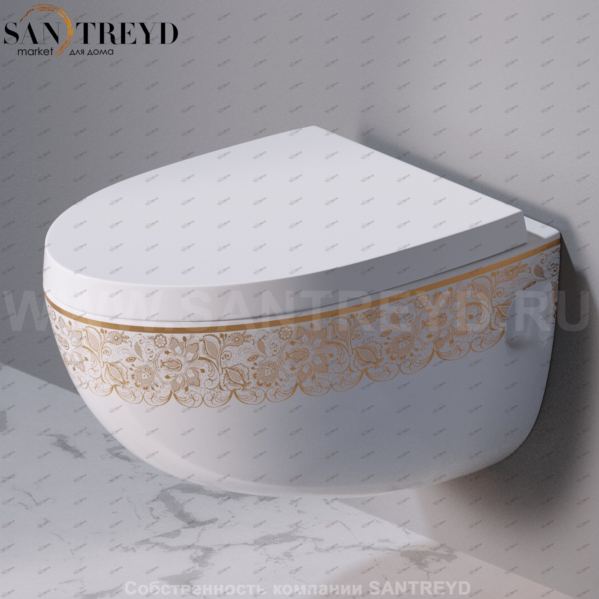 S511460G Подвесной унитаз настенный Белый A. e T. Italia OVAL Италия AeT ITALIA