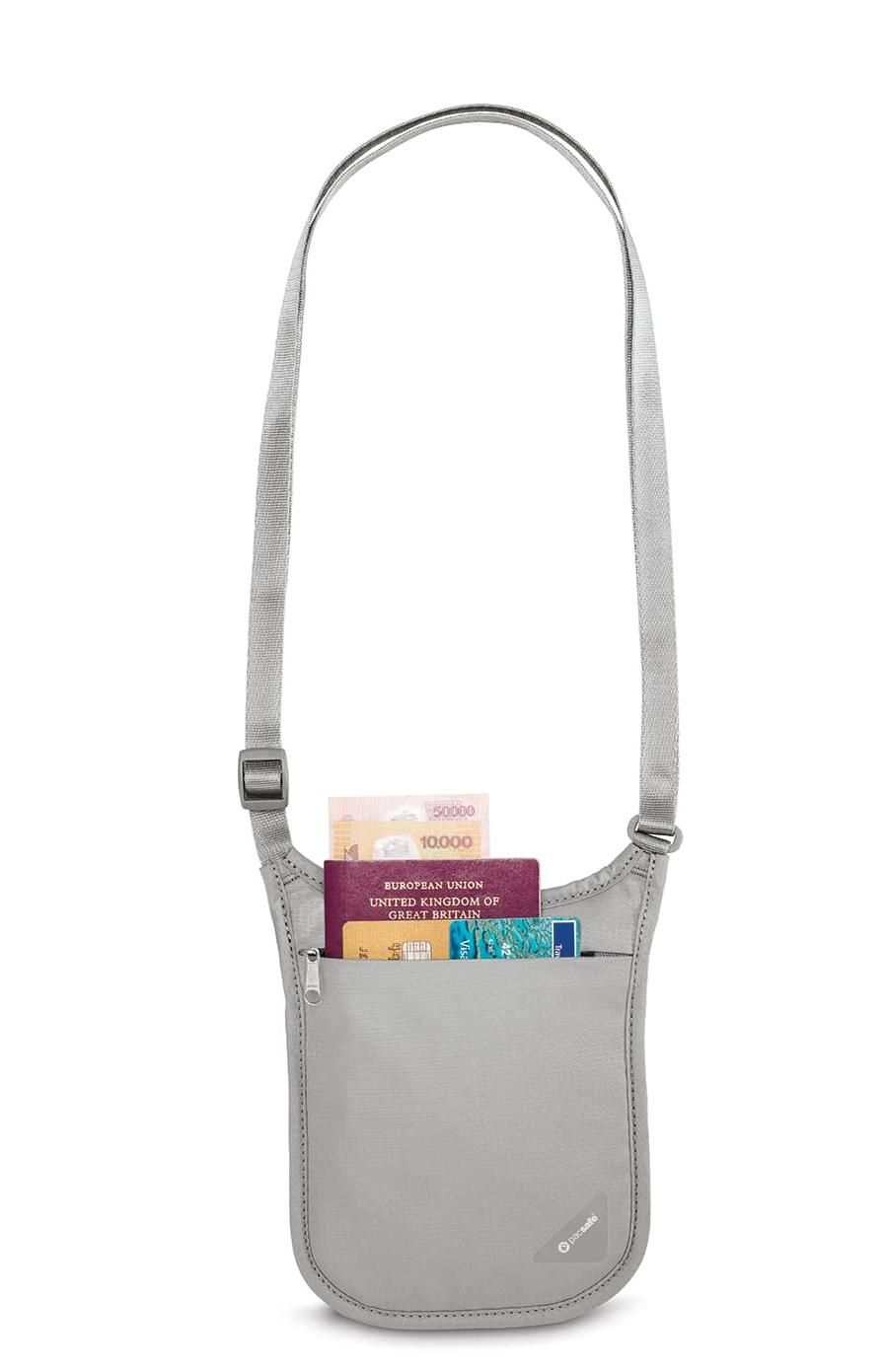 10139103 Кошелек на шею 10139 V75 RFID Blocking Neck Pouch PacSafe Coversafe  - Вид №1