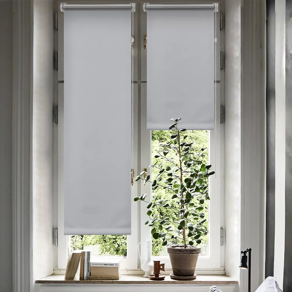 Рулонная штора ЭСКАР Silverback - серый блэкаут для полного затемнения 89354631 STLM-1056441 - Вид №5