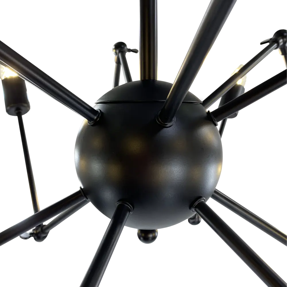 Люстра подвесная Ritter Halm 52446 5 12 ламп Е27 цвет черный/дерево STLM-2119368 - Вид №3