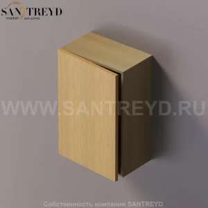 FLAT V Подвесной шкаф с петлями справа. Отделка: тик и натуральный дуб. AFXMO235042RTPT