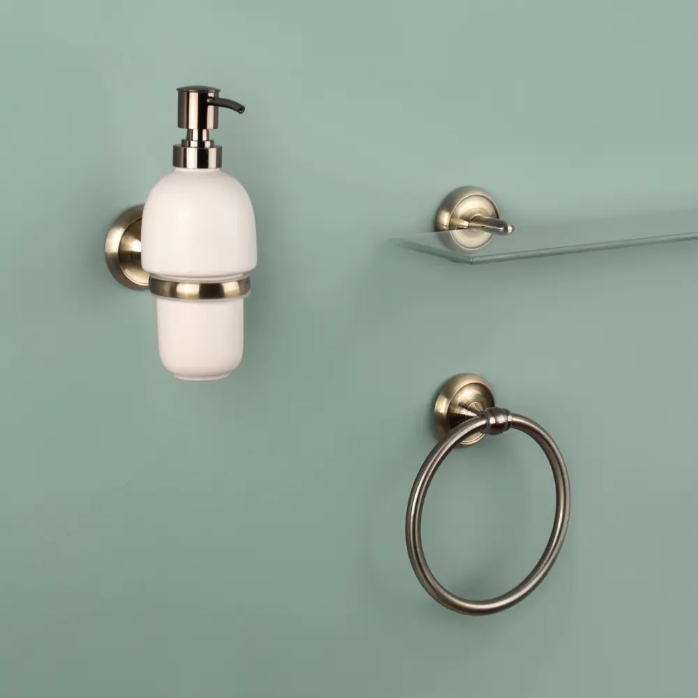 Дозатор подвесной для жидкого мыла Antico цвет бежевый VERRAN STLM-2089898 - Вид №7