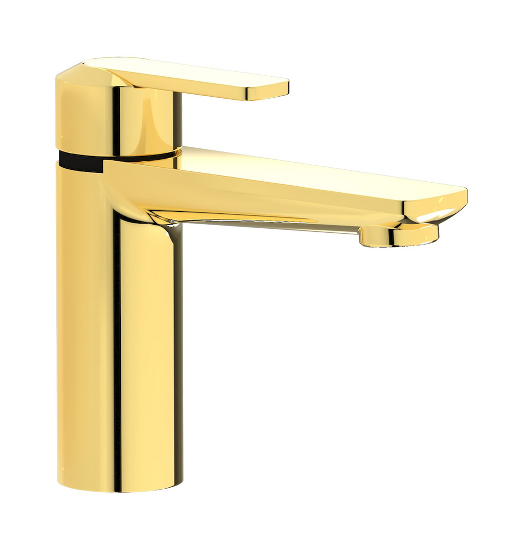 Смеситель для раковины на 1 отверстие в комплекте с донным клапаном WE ARE IB c6200oo Gold C-67