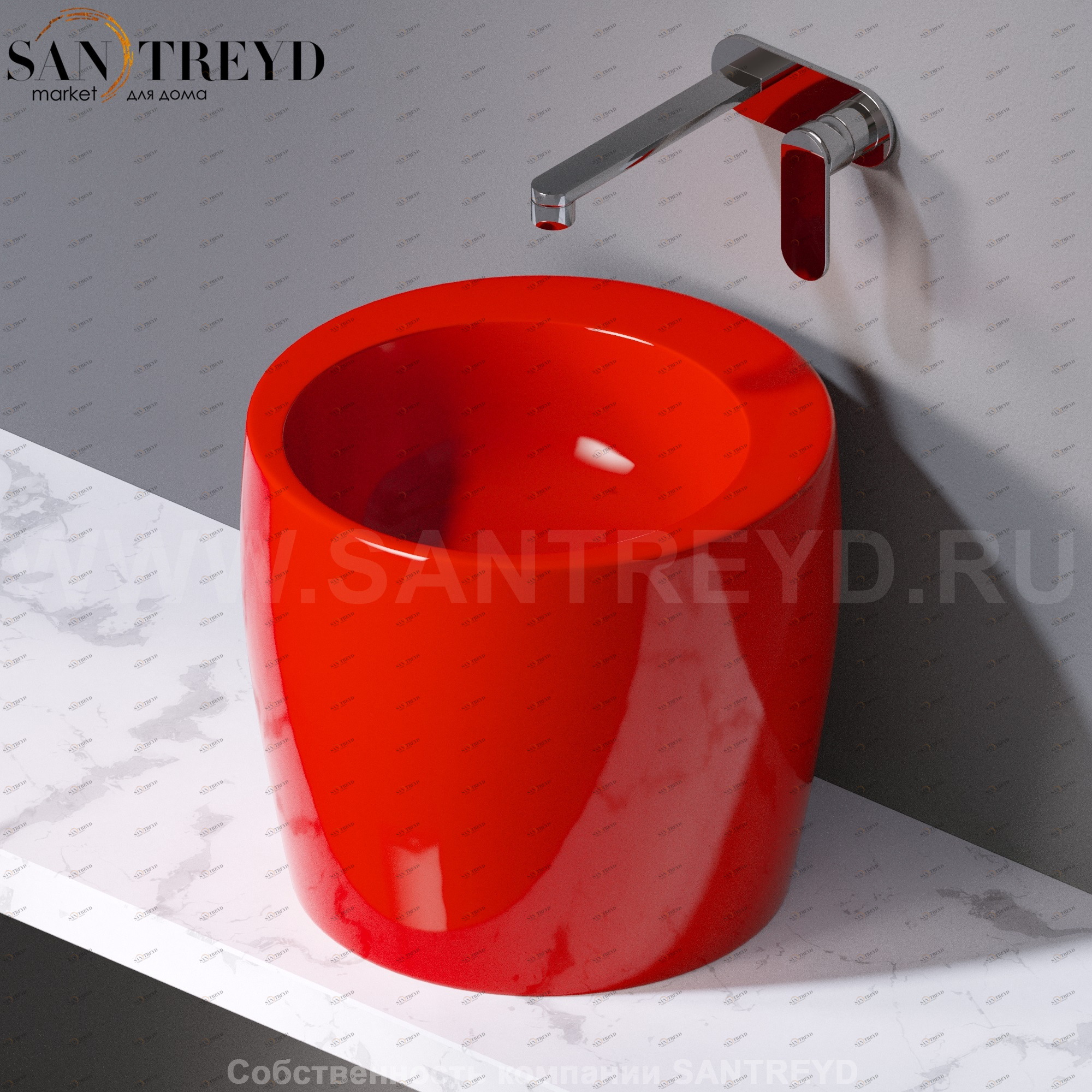 L101125 Накладная раковина на столешницу  круглая A. e T. Italia TOTEM AeT ITALIA