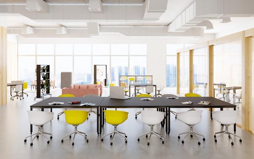 Grado Design Прямоугольный стол из стали со столешницей из МДФ Pipe sun-id-1402642 - Вид №4