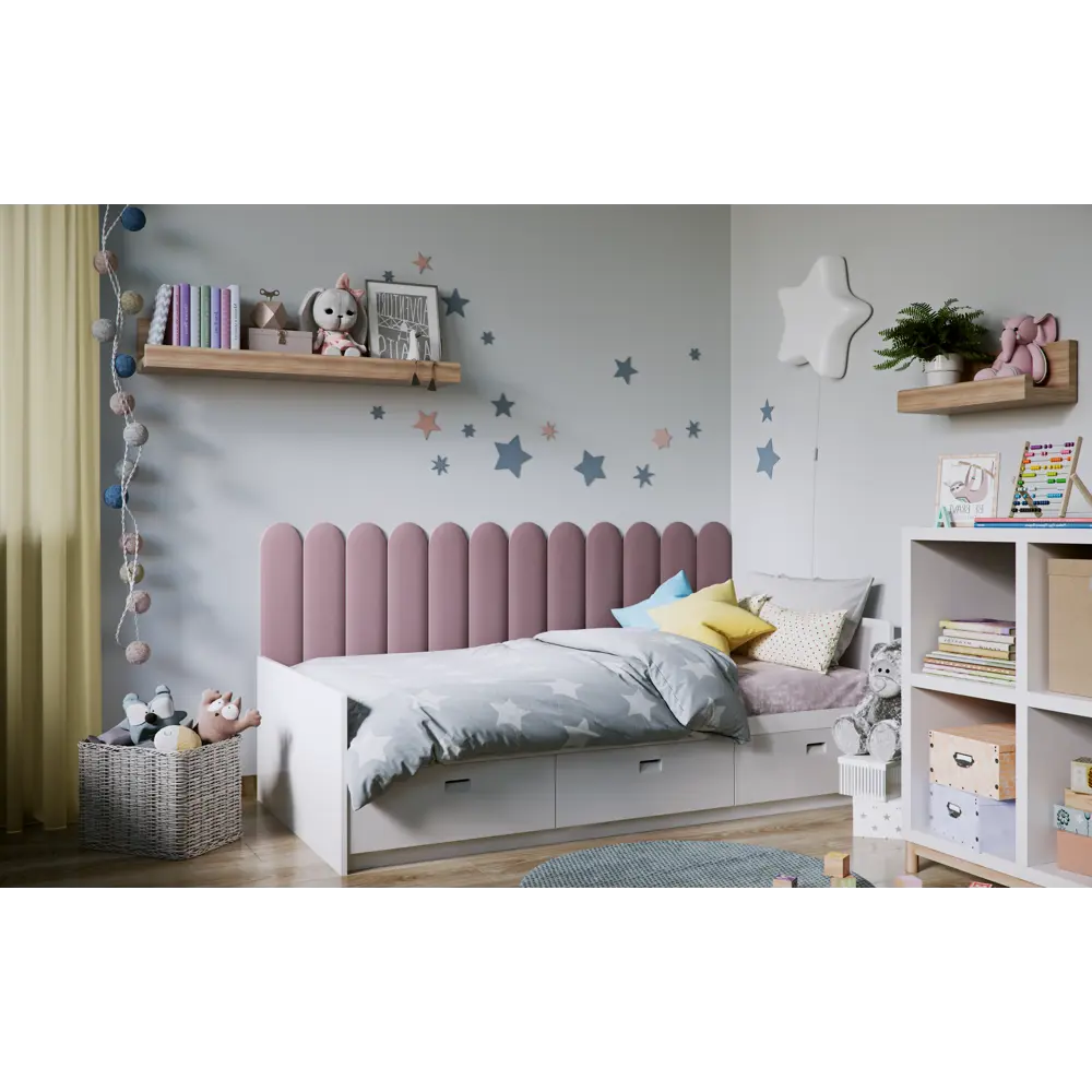 Панель тканевая Vilo 150x600 мм цвет oval темно-синий Santreyd STLM-2105008 - Вид №4
