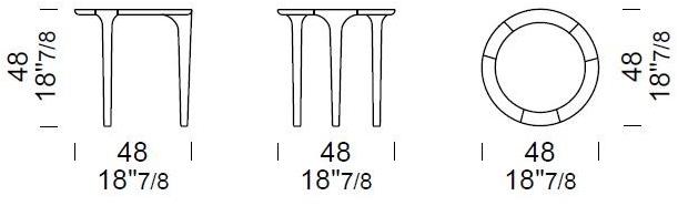 Borzalino Круглый журнальный столик sun-id-1393543 - Вид №4